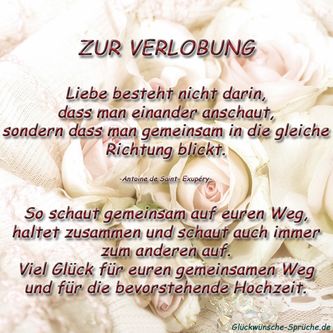 Glückwünsche und Sprüche Verlobung
