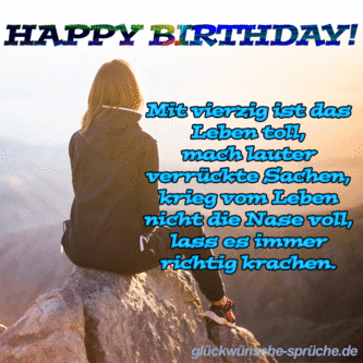geburtstag 40 originell