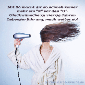 glueckwuensche 40 originell