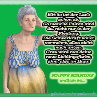 geburtstag 40 frau